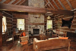 Interior of Log Cabin - Country homes for sale and luxury real estate including horse farms and property in the Caledon and King City areas near Toronto